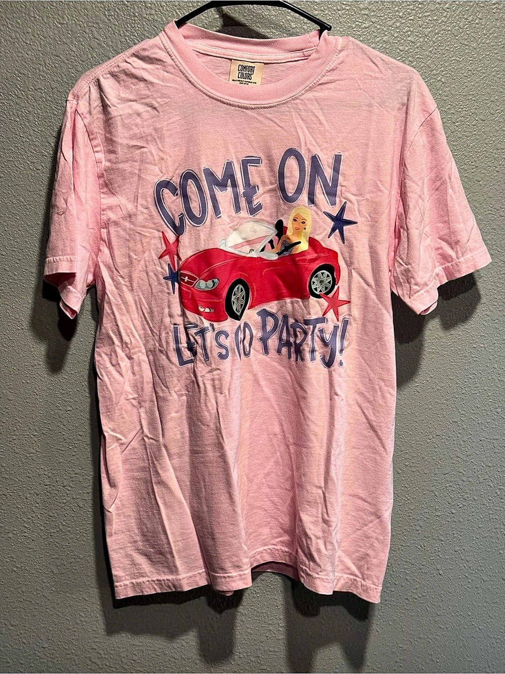 Comfort Colors Come on Barbie Lets Go Party Graphic Tee